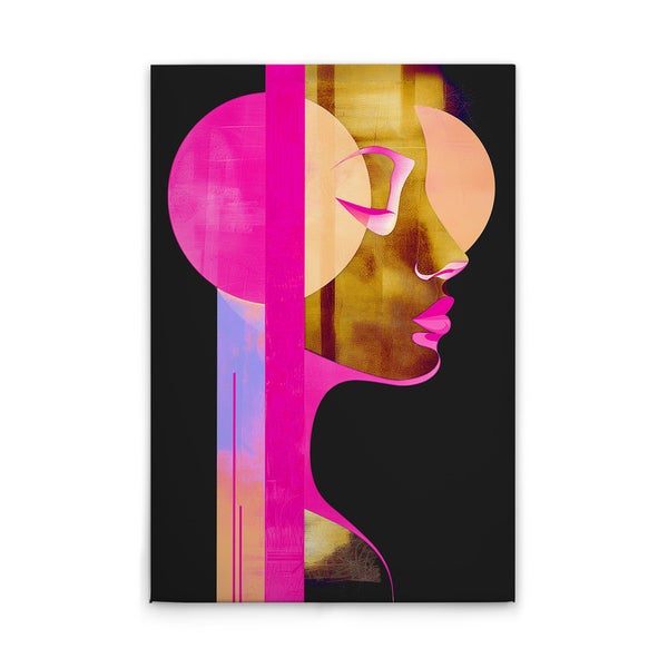 Abstraktes Wandbild mit Frauengesicht