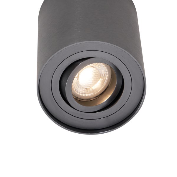 Moderner Einbaustrahler Gunmetal GU10 50mm schwenkbar - Rondoo Up