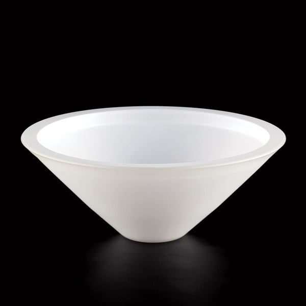 Glas Lampenschirm Ersatzglas weiß E14 Lochmaß Fassung ø 30mm Kegel Schusterschirm