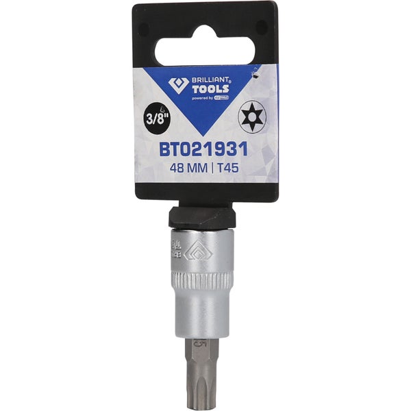 BRILLIANT TOOLS 3/8 Torx-Bit-Stecknuss mit Stirnlochbohrung TB45 - BT021931