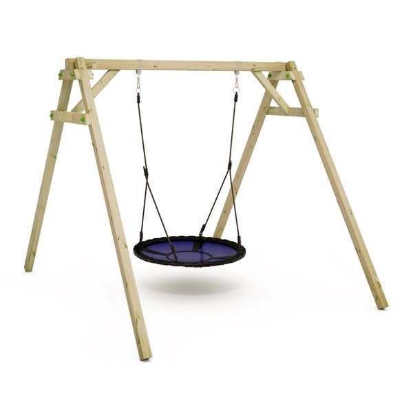 WICKEY Kinderschaukel Schaukelgestell Smart Rush Schaukel, Schaukelgerüst, Einzelschaukel, Holzschaukel