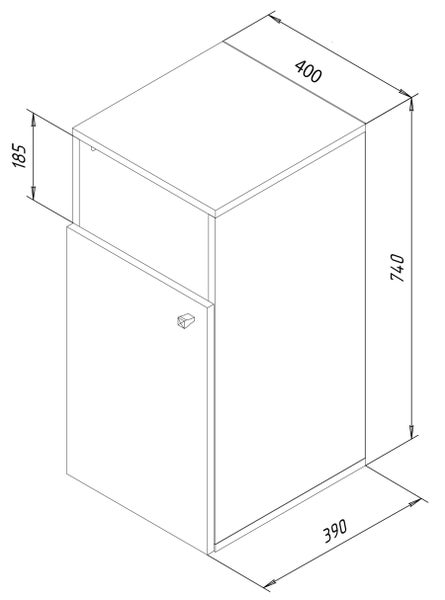 Wäscheschrank Wäschetruhe Wäschebox Dreso L 1f