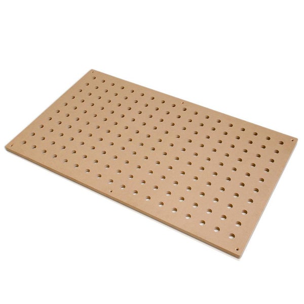 Lochplatte aus Holz für Werkstattorganisation