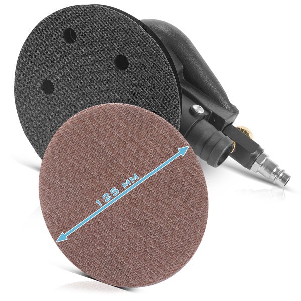 Druckluft Exzenterschleifer mit 125 Millimeter Schleifscheibe