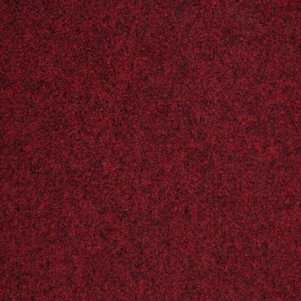 Schatex Teppichfliesen rot Messe und Büro Teppich Fliesen aus Nadelvlies Selbstliegende Teppichboden Fliesen ideal als Messeteppich