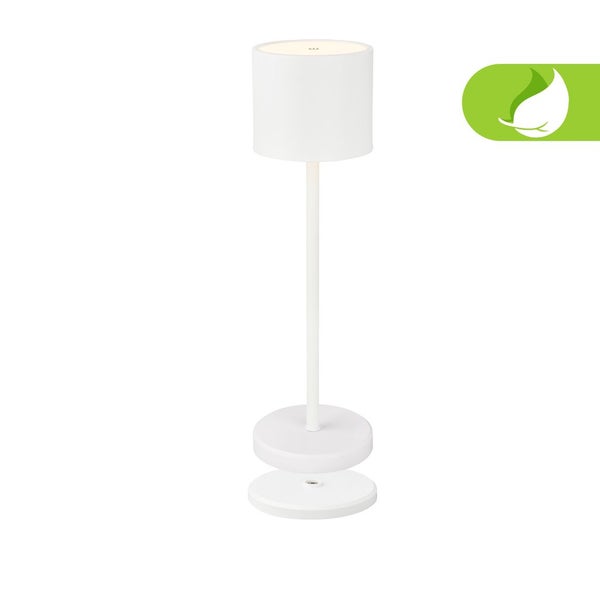 LED Tischlampe Akku IP44 Tischleuchte kabellos Ladestation Dimmbar Touch