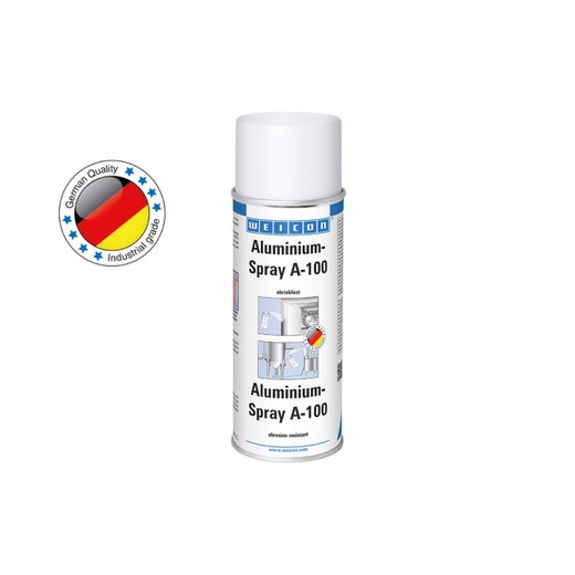 WEICON Aluminium-Spray A-100 abriebfest | abriebfester Schutz gegen Rost und Korrosion | 400 ml