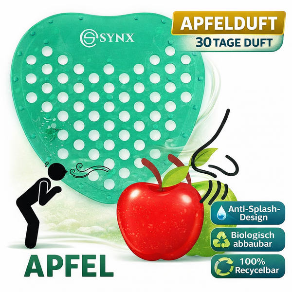 Apfel Urinal-Sieb mit Antischutz-Design, biologisch abbaubar und recycelbar