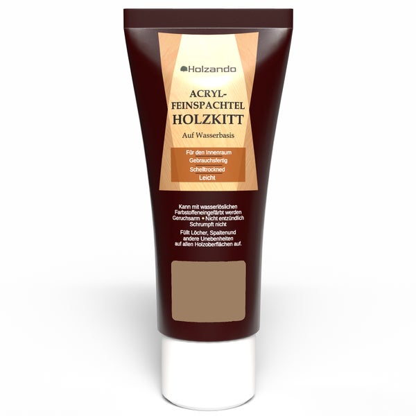 Tube Holzando Acryl Feinspachtel Holzkitt auf Wasserbasis