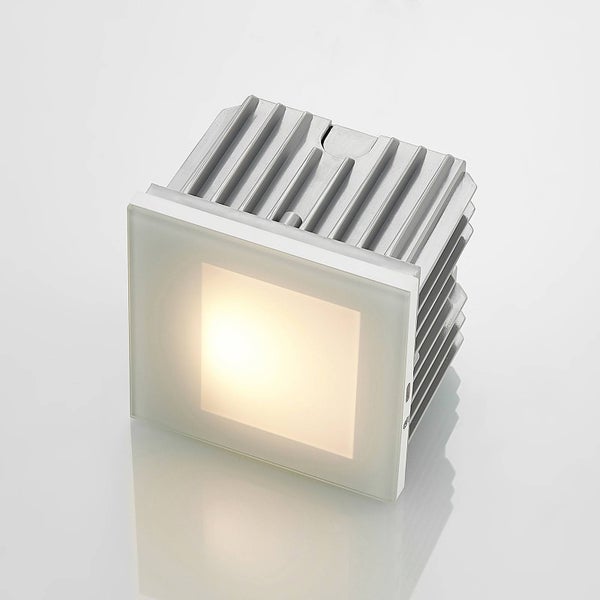 Arcchio LED Wandleuchte außen Zamo (Modern) in Weiß aus Aluminium (1 flammig, ) - Wandeinbauleuchte für Außen Wandlampe Außenwand/Hauswand Haus Terrasse & Balkon Flurleuchte