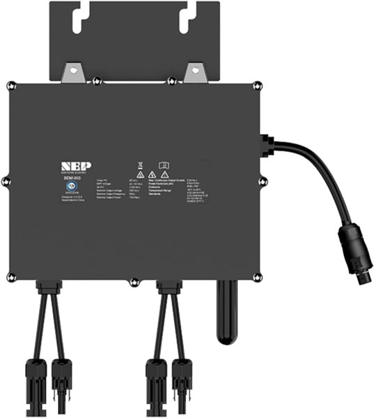 NEP Microwechselrichter 800W/WLAN/für 2 Solarmodule/10Jahre Garantie/IP67/Mwst 0%/Kostenfreier Versand durch DHL