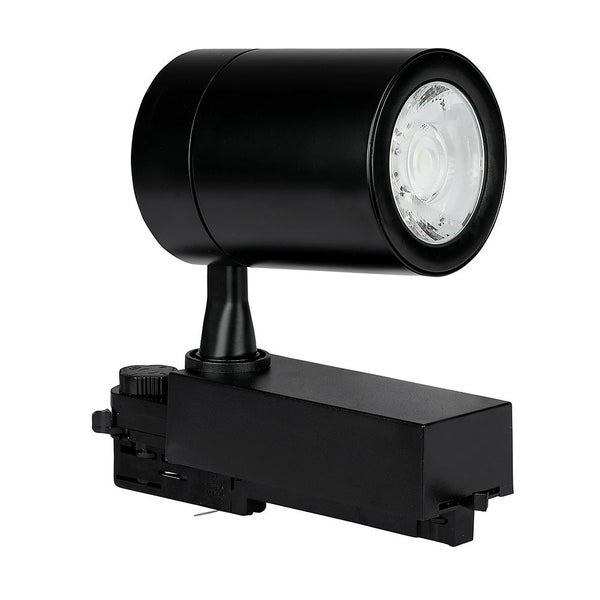 Schwarzer LED-Strahler für Stromschienenmontage