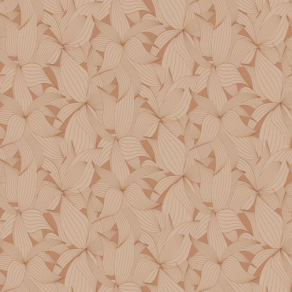 Grafisches Blütenmuster für Wandgestaltung