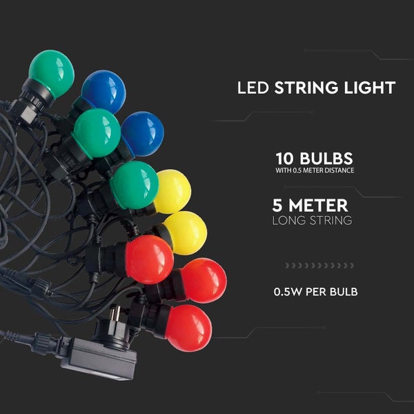LED-Lampen für Lichterketten - DC:24V - IP44 - 300 Lumen - RGB+Gelb