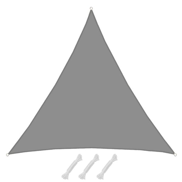 AMANKA 98% UV Schutz: 6x6x6 Sonnensegel Dreieckig Wasserdicht - Terrassendach Sonnenschutz Dreieck - Sonnensegel Garten Sonnenschutz für Trampolin Sonnensegel Pergola D Ring Dreieckig Sonnensegel Pool
