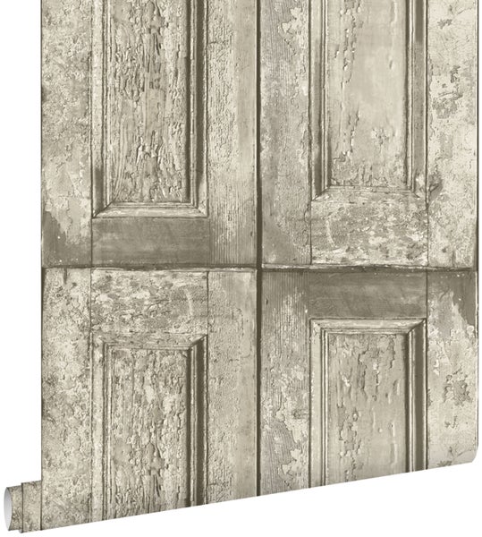 ESTAhome Tapete Paneeltüren Hellbraun - 53 cm x 10.05 m - 138206