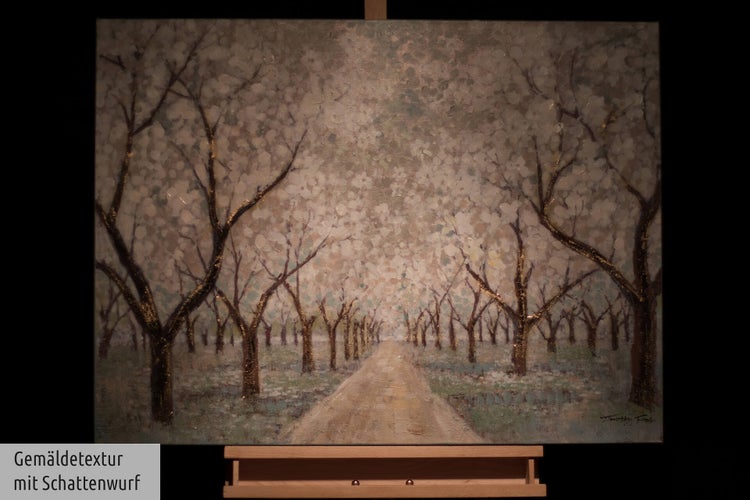 Handgemaltes Gemälde Acrylfarbe 100x75cm Weiß