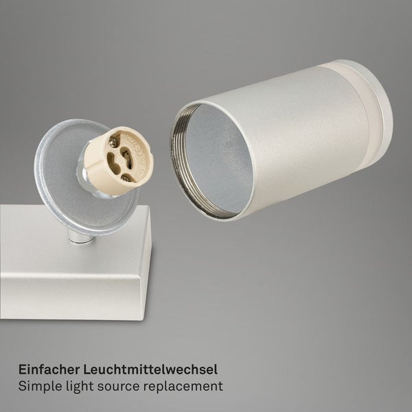 Deckenstrahler Deckenleuchte Deckenlampe Schlafzimmer Schwenkbar 4-flammig GU10