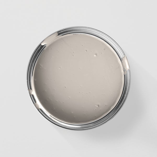 MissPompadour abwaschbare Wandfarbe 1L Grau mit Leinen - hohe Deckkraft und Ergiebigkeit - matte, scheuerbeständige Innenfarbe - geruchsarm, wasserbasiert, atmungsaktiv - Die Nützliche
