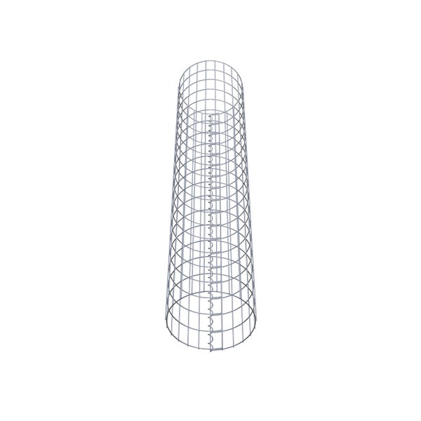 Gabionensäule Durchmesser 37 cm, MW 5 x 10 cm rund - Höhe: 1,80 m