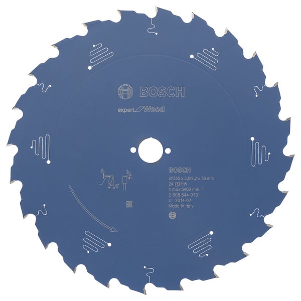 Bosch Kreissägeblatt Expert for Wood für Handkreissägen 350 x 30 x 3,5 mm 24 - 2608644073