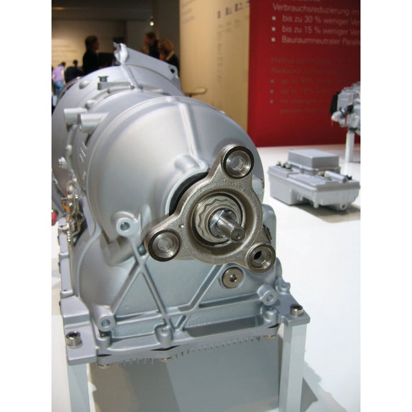 Detailansicht eines Automobilgetriebes