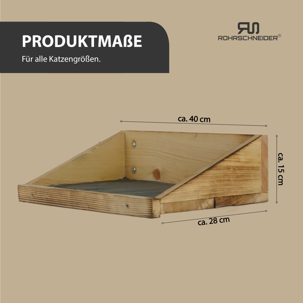 Rohrschneider Wandmulde geflammt+ Stoffeinlage Samt fresh grau