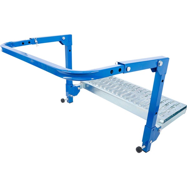 Dachleiter-Einhängetritt mit Stahltrittfläche für sicheren Stand auf dem Dach