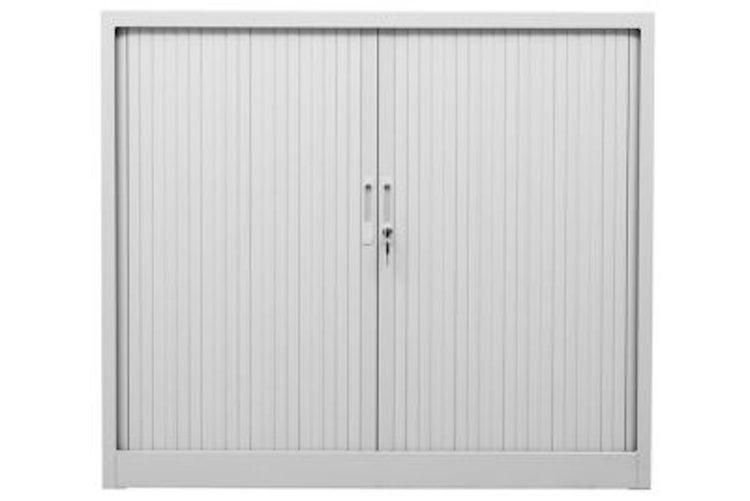 PROREGAL Rollladenschrank Weasel 2 Ordernhöhen HxBxT 105 x 120 x 46 cm Grau