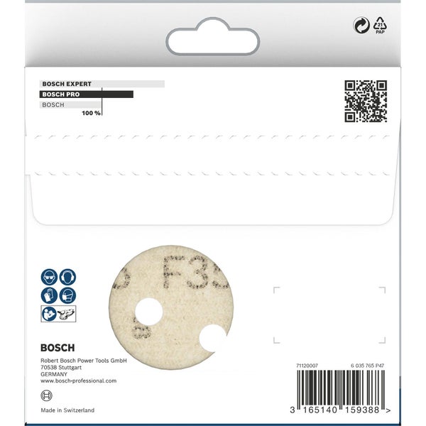 Bosch Schleifscheibe auf Verpackung