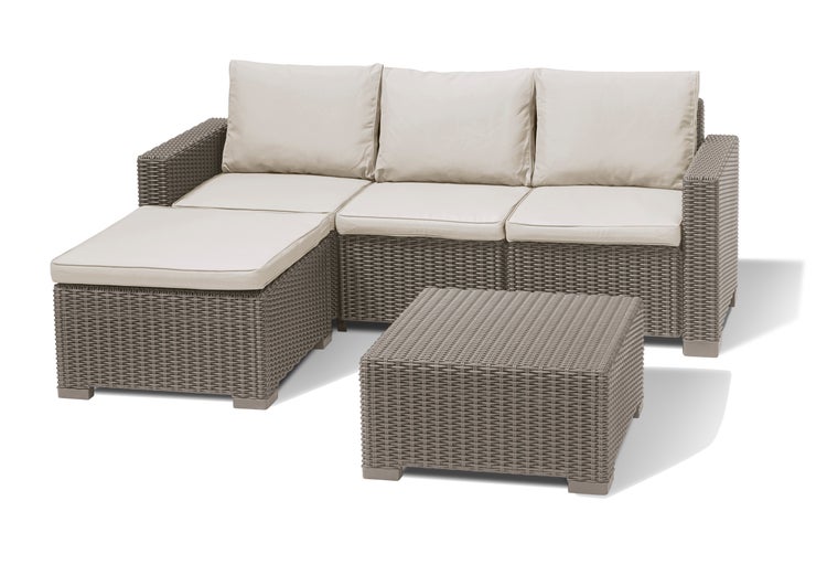 Keter California Chaise Longue Loungeset - 3/4 Personen - | HORNBACH