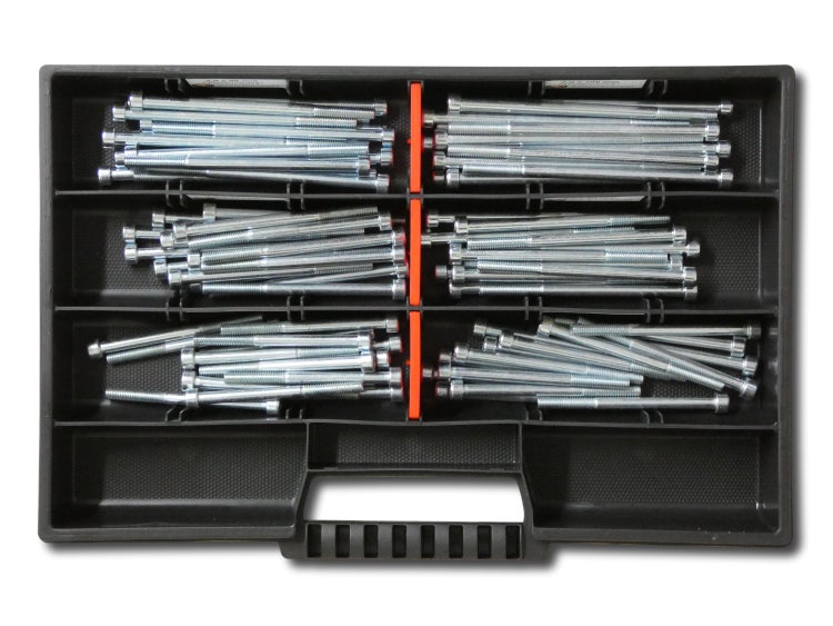 90 tlg Zylinderschrauben Sortiment  M5 // 65mm-100mm Schrauben Set Schraubenbox DIN 912/ISO4762 Bolzen Vollgewindeschrauben Maschinenschrauben Gewindeschrauben Zylinderkopfschrauben
