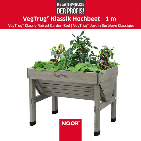 VegTrug® Klassik - Grey Wash - 1,0 m (103x76x80 cm)
