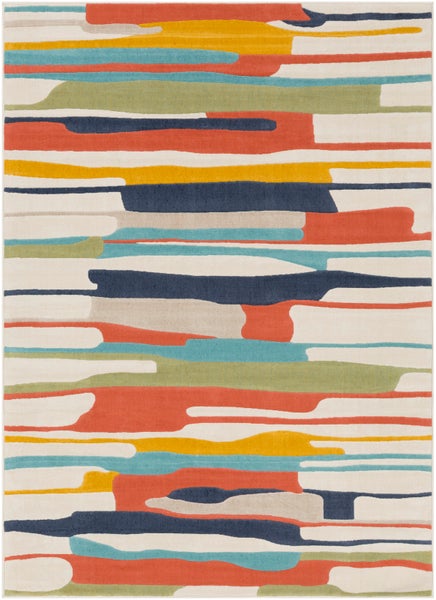 Moderner Skandinavischer Teppich Mehrfarbig/Orange 120x170 cm ANAIS