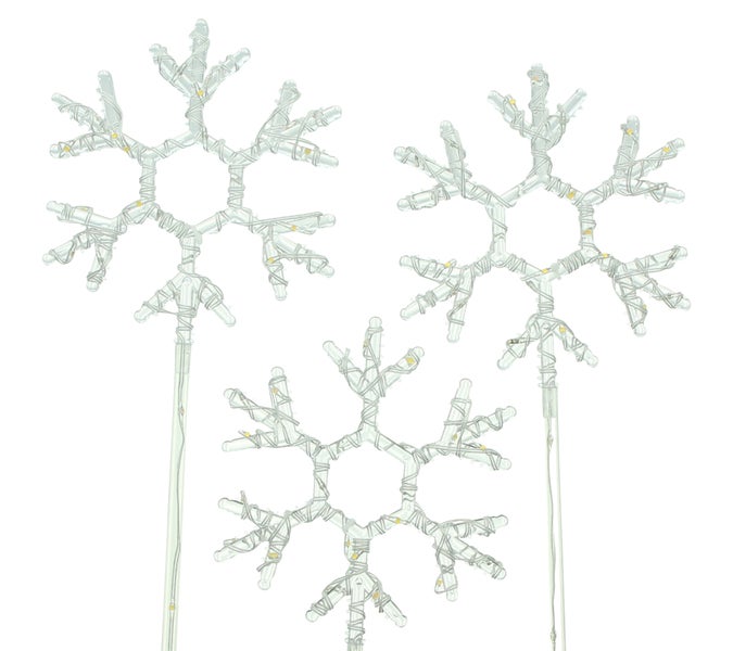 Schneeflocken Lichterketten für den Außenbereich