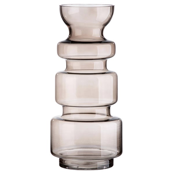 Vase GILDE Höhe 36 cm braun Glas