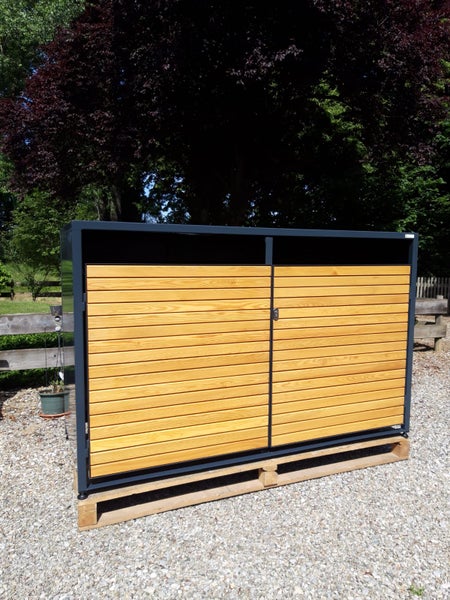 Fahrradbox für 2 Fahrräder/ Allzweckbox mit Holztüren