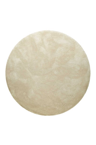 Teppich Rund Beige Hochflor Pisa Homie Living 200 cm rund