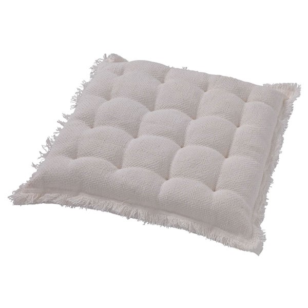 BURTO - Stuhlkissen Baumwolle mit stone-washed optik Snow White 40x40 cm