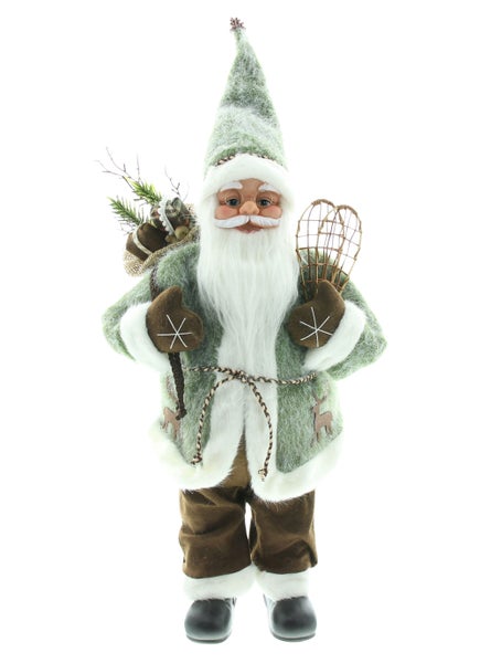 FRANK FLECHTWAREN | Santa Schneeschuhe, POLYESTER, KUNSTSTOFF, HOLZ, H: 60 cm