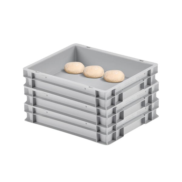 PROREGAL CHEFGASTRO SuperSparSet 3x Pizzaballenbox ohne Deckel HxBxT 75 x 30 x 40 cm 9 Liter Teigwanne für Pizzateig Stapelbare Pizzabox