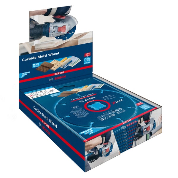Bosch 10x Expert Carbide Multi Wheel X-LOCK Trennscheibe 125 mm 22,23 mm - 2608901195