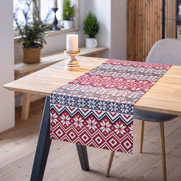 FRANK FLECHTWAREN | Tischläufer Skandi, 40x140cm, POLYESTER
