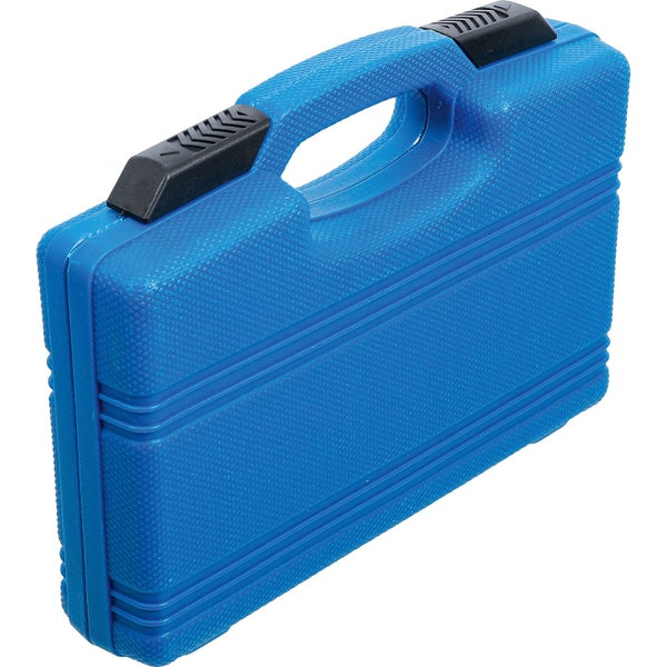 Blauer Werkzeugkoffer aus Kunststoff mit Tragegriff