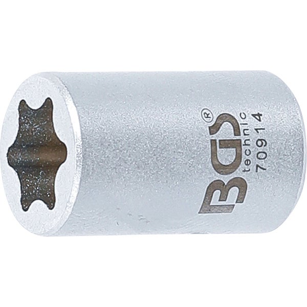 BGS Spezial-Steckschlüssel-Einsatz E-Profil Antrieb Innenvierkant 6,3 mm (1/4) SW E12 für BMW-Fensterheber - 70914