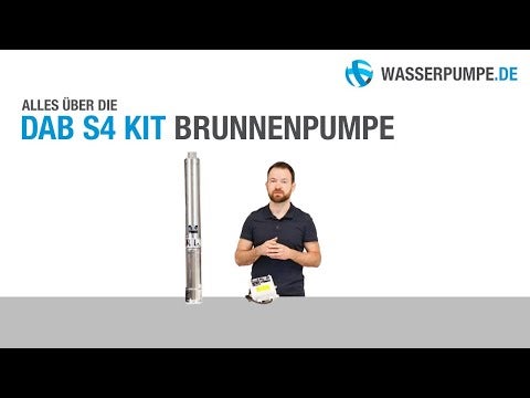 DAB S4 4/14 M KIT Brunnenpumpe - 5.400 L/Std. - 1700W - Förderhöhe 96 m - Rostfreier Stahl - Tiefbrunnenpumpe - Tiefwasserpumpe
