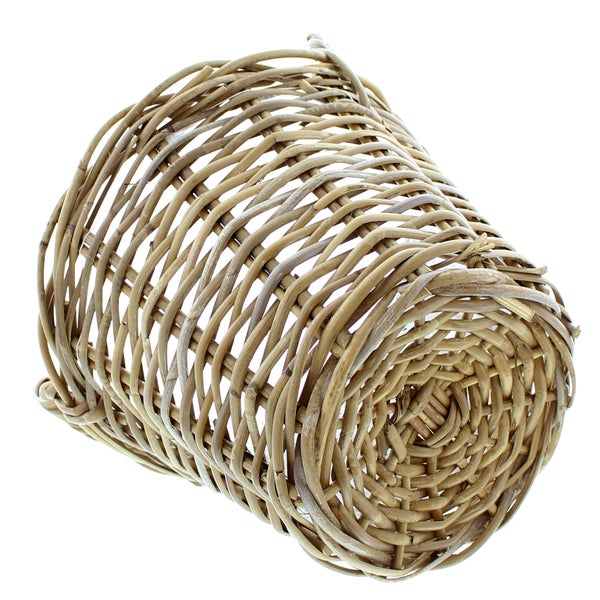 FRANK FLECHTWAREN | Pflanzkorb Rattan, klein, RATTAN, ca. Ø 30 x 23 cm