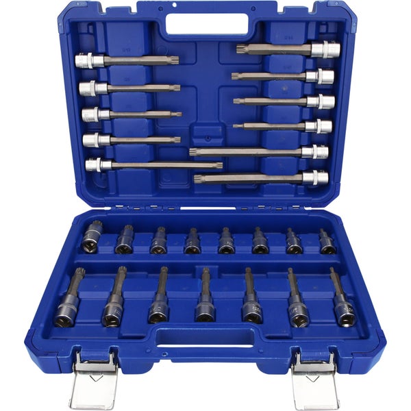 BRILLIANT TOOLS 1/2 Bit-Stecknuss-Satz 26tlg. Vielzahn-Profil XZN - BT022026