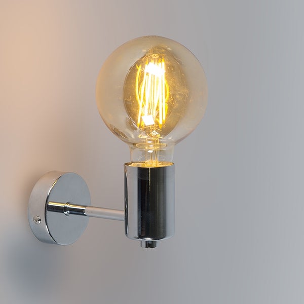 Moderne Chrom Wandlampe im 2er Set - Facil 1