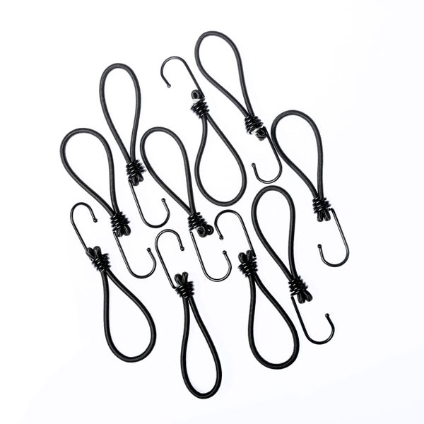 Mehr Garten Multifunktionale Spanngummis mit Haken | 10er Set